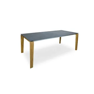 Auszugstisch Turin - 180/240/300 x 95 cm 2x Einlegeplatte Keramik oxido flame
