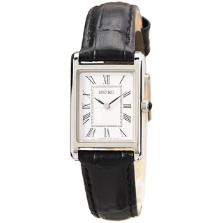 Seiko Damen-Uhr Quarz Edelstahl mit Lederband SWR053P1