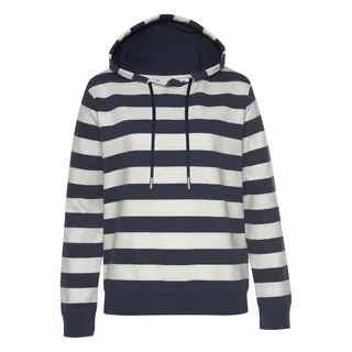 H.I.S. Kapuzensweatshirt marine/ecru-gestreift 36/38