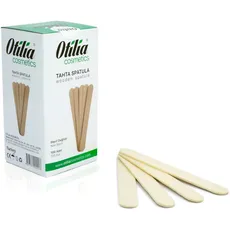 Otilia Premium Wachsspatel - Packung mit 100 Stück, 13,5cm x 2cm - Natürliche Holzapplikatoren für Sanfte Haarentfernung - Erzielen Sie Salonqualität zu Hause