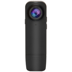 Mini Body Video Recorder, 1080P HD Tragbare Versteckte Kameras, Am Körper Montierte Videokamera mit Automatischer Aufnahme, Tragbare Polizei-Action-Cam, 1000-mAh-Akku, für Zuhause, Outdoor, Strafverfo