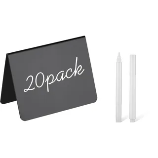 Mini-Kreidetafelschilder für Lebensmittel, Party, Buffet, Tischschild, Hochzeit, Bäckerei, kleine Kreidetafel, Mini-Kreidetafel, 10,2 x 7,6 cm, 20 Stück