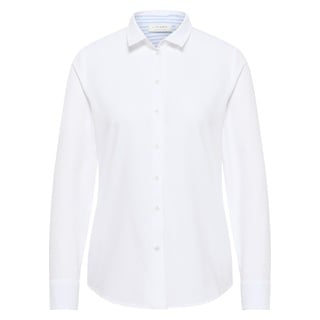 Oxford Shirt Bluse in weiß unifarben