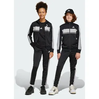 adidas Seasonal Essentials Tiberio 3-Streifen Trainingsanzug Schwarz/Weiß/Grau Two 152