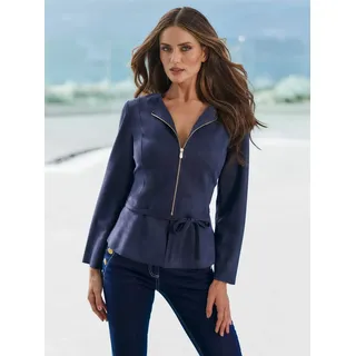 heine Lederimitat-Blazer »Lederimitat-Blazer«, blau