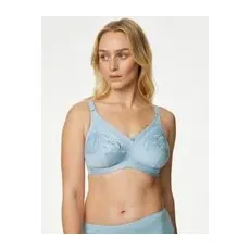 Womens M&S Collection Soutien-gorge de maintien à motif brodé, bonnets emboîtants JàK - Blue, Blue - 42-J