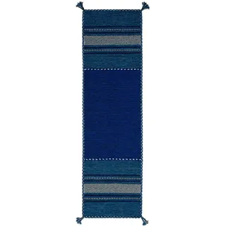 Pergamon Navarro Teppichläufer 70 x 140 cm Blau