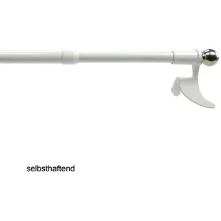 Liedeco Scheibenstange »Exclusiv« Ø 12 mm 1 läufig-läufig ausziehbar, weiß