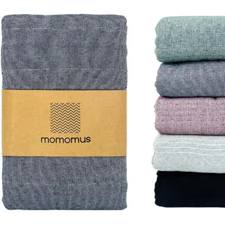 MOMOMUS Weiche Tagesdecke, Bettüberwurf Vielseitiger oder Dünne Überwurf für Bett - Leichte, Praktisch, Komfortabel - Ideal als Überwurfdecke für Sofa, Sessel und Bett - Blau, 150x200 cm