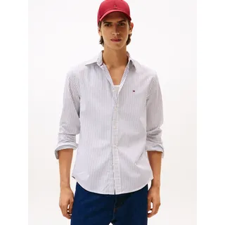 Tommy Hilfiger Langarmhemd »CORE HAIRLINE POPLIN« regular fit, Button-down-Kragen, fein gestreift
