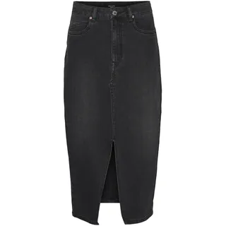 VERO MODA Female Jeansrock VMVERI Hohe Taille Langer Rock