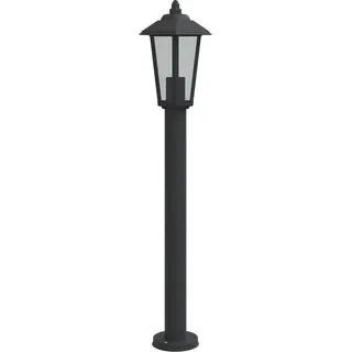 vidaXL Wegeleuchte Schwarz 80 cm Edelstahl - Schwarz