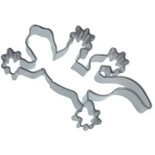 Städter Ausstechform, Edelstahl, Eidechse ca. 7cm, 7 x 4,5 x 2 centimeters, Silber