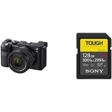 Sony Alpha 7C Spiegellose Vollformat-Digitalkamera inkl. SEL2860 (24,2 MP, 7,5cm (3 Zoll) Touch-Display, Echtzeit-AF) - Schwarz + Speicherkarte