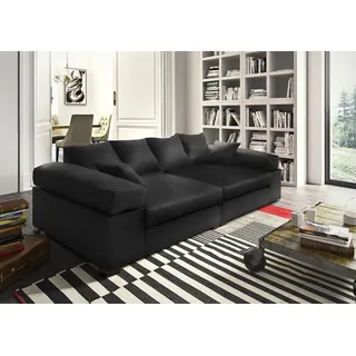 Fun Möbel Big Sofa Couchgarnitur Megasofa Riesensofa AREZZO - Kunstleder Schwarz