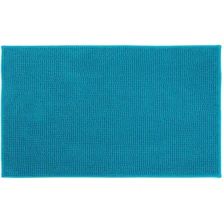 Gözze Badematte »Chenille« Höhe 15 mm rutschhemmend beschichtet fußbodenheizungsgeeignet Badteppich, Uni Farben, besonders weich durch Microfaser, waschbar, blau