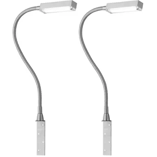 Fischer & Honsel | Bettleuchte Flex, Raik | mit Gestensteuerung dimmbar | 1x LED 5 Watt, 3000 Kelvin, 470 Lumen | EEK: F | 30602, Weiß (Packung mit 2)