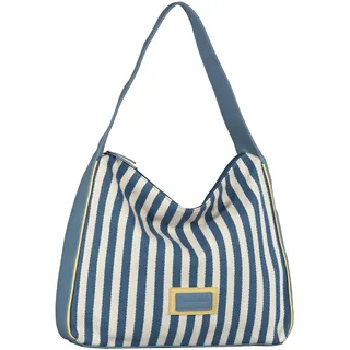 Tom Tailor Malie Damen Hobo Bag Schultertasche Mittelgroß Blau
