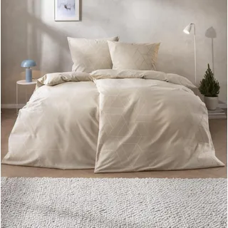Estella Atelier Samt & Seide (Flanell) Andriano, 155x220 cm+80x80 cm, natur - Beige