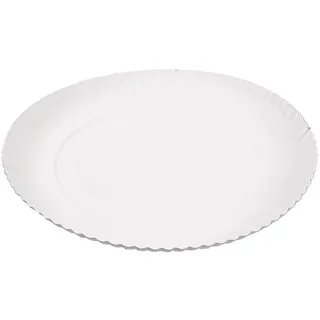 Garcia de Pou 50 Einheit geprägt Bakery Teller in Box, 26 cm Durchmesser, Karton, weiß, 26 x 30 x 30 cm