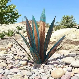 Gartendekor-Metall-27cm-Rustikal-Terrasse