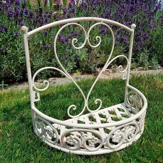 Ambiente Haus Deko-Wandregal für Deko / Pflanzen Outdoor geeignet, weiß