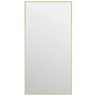 vidaXL Türspiegel Golden 40x80 cm Glas und Aluminium