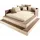 MAINTAL Polsterbett MAINTAL braun beige Polsterbett