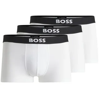 Boss Trunk Boxershorts White S 3er Pack