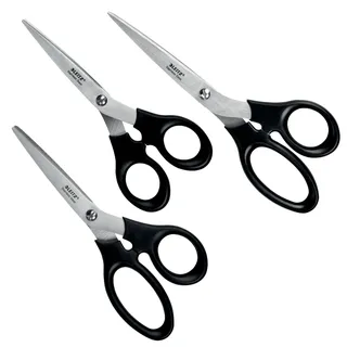 Leitz Scheren-Set Schwarz/Silber 16,5/18,5/20 cm
