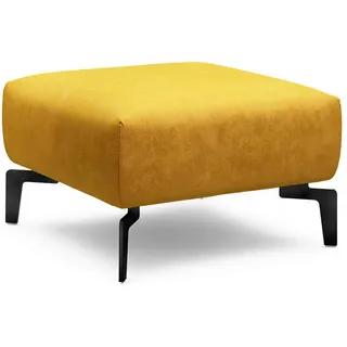 Sensoo Hocker , Gelb , Textil , 70x70x46 cm , Stoffauswahl , Wohnzimmer, Sessel, Hocker & Hockerbänke, Sitzhocker