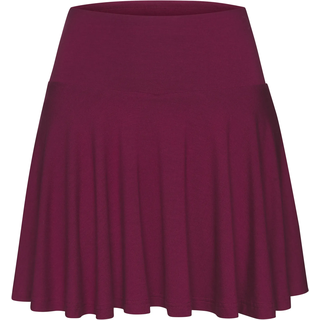 Skort VIVANCE ACTIVE, Damen, Gr. M (40/42), rot (dunkelrot), Single Jersey, Obermaterial: 95% Viskose, 5% Elasthan, unifarben, Basic, lässig geschnitten ca. Mitte Oberschenkel, Röcke Skort, Tellerrock mit integrierter Shorts für Fitness, Sport und Freizeit, Topseller