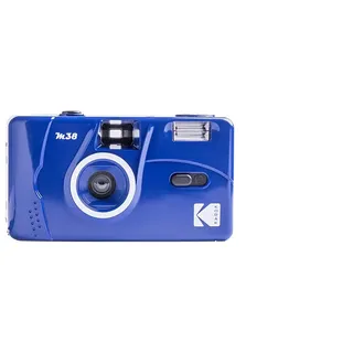 Kodak DA00238 - Kodak M38-35mm Wiederaufladbare Kamera, Hochwertiges Objektiv, Integrierter Blitz, AA-Batterie - Blau