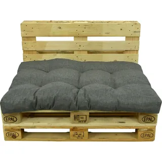 AMPO Palettenkissen Sitz Palettenpolster Auflage Dunkelgrün 120x80 cm - Grau