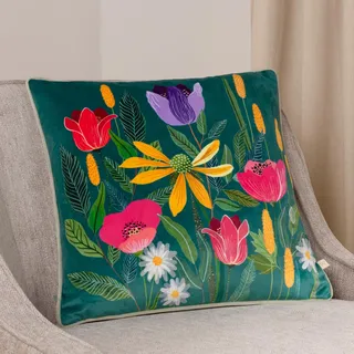 Wylder Nature House of Bloom Celandine Polyester gefülltes Kissen Twin Pack