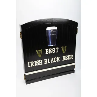 point-home Dartschrank "Best Irish Black Beer", Dartscheibe im Retrolook, 60cm