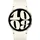 Galaxy Watch6 BT 38,8 mm Aluminiumgehäuse gold Sportarmband weiß S/M