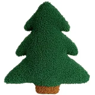 Weihnachtskissen Form Kissen Tannenbaum - Winter Kissen - Tannenbaum,Niedliche Dekokissen, 11.8 Inch Sofa Decoration Cushion for Chrismas (Grün)