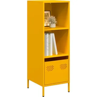vidaXL Highboard Senfgelb 35x39x103,5 cm Stahl - Gelb