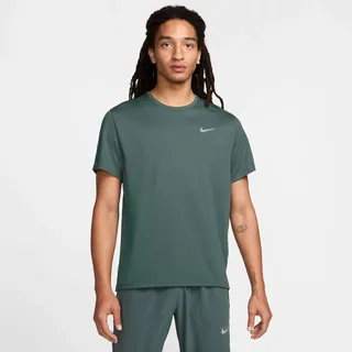 Nike Herren Dri-Fit Uv Miler T-Shirt, Vintage Green/Reflective Silv, M