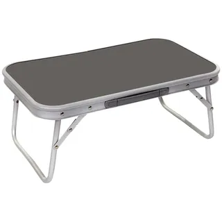 Bo-Camp Alu Campingtisch Mini Klapptisch Beistelltisch Falttisch Leicht Faltbar 56x34 cm, Silber/Grau