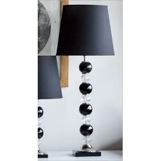 Tischleuchte Kristall Und Keramik Schwarze Mit Kugel Modernes Design Italienisch