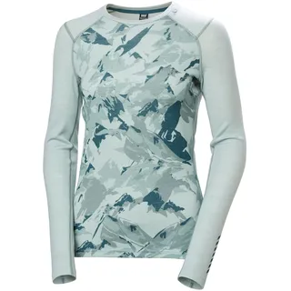 Helly Hansen Damen W Lifa Merino Midw Gra Crew, Grün, XL
