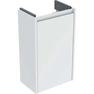 Geberit Renova Compact Unterschrank für Handwaschbecken, mit einer Tür, verkürzte Ausladung, 35,8x60,5x20,1cm, 504.080.00.1, Farbe: weiß / lackiert seidenmatt