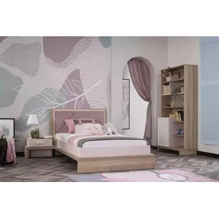 Kinderbett Kindermöbel Bett Bettrahmen Holz Rosa Kinderzimmer Modern - Rosa