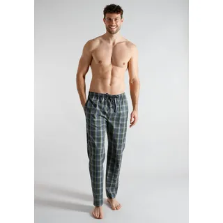 Pyjamahose TOM TAILOR, Herren, Gr. 56, N-Gr, grün, dunkel, karo, Popeline, Obermaterial: 100% Baumwolle, Hosen Pyjamahose