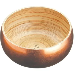 Artesa Artesà Salatschüssel aus Bambus und Kupfer, 17cm (6.5''), Gold / Braun