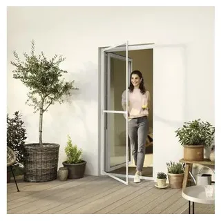 Tesa Fliegengitter-Tuer INSECT STOP weiß 1.2 x 2.4 m - Grau