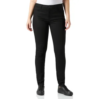 Wrangler Damenjeans, hohe Taille, schmale Passform, Schwarz (Future Black), 32W/32L
