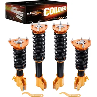 Gewindefahrwerk-Kit, verstellbare Höhe 25-75 mm, 24 Stufen der Rückfederung, obere Befestigung mit Pillow Ball, Federhärte 9 kg/mm, Kompatibilität für Subaru-Modelle